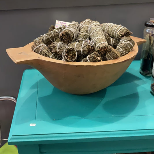 Antique Primitive Round Dough Bowls