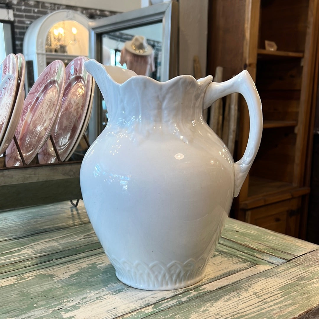 1800's Virginia Ironstone Water Pitcher Websters