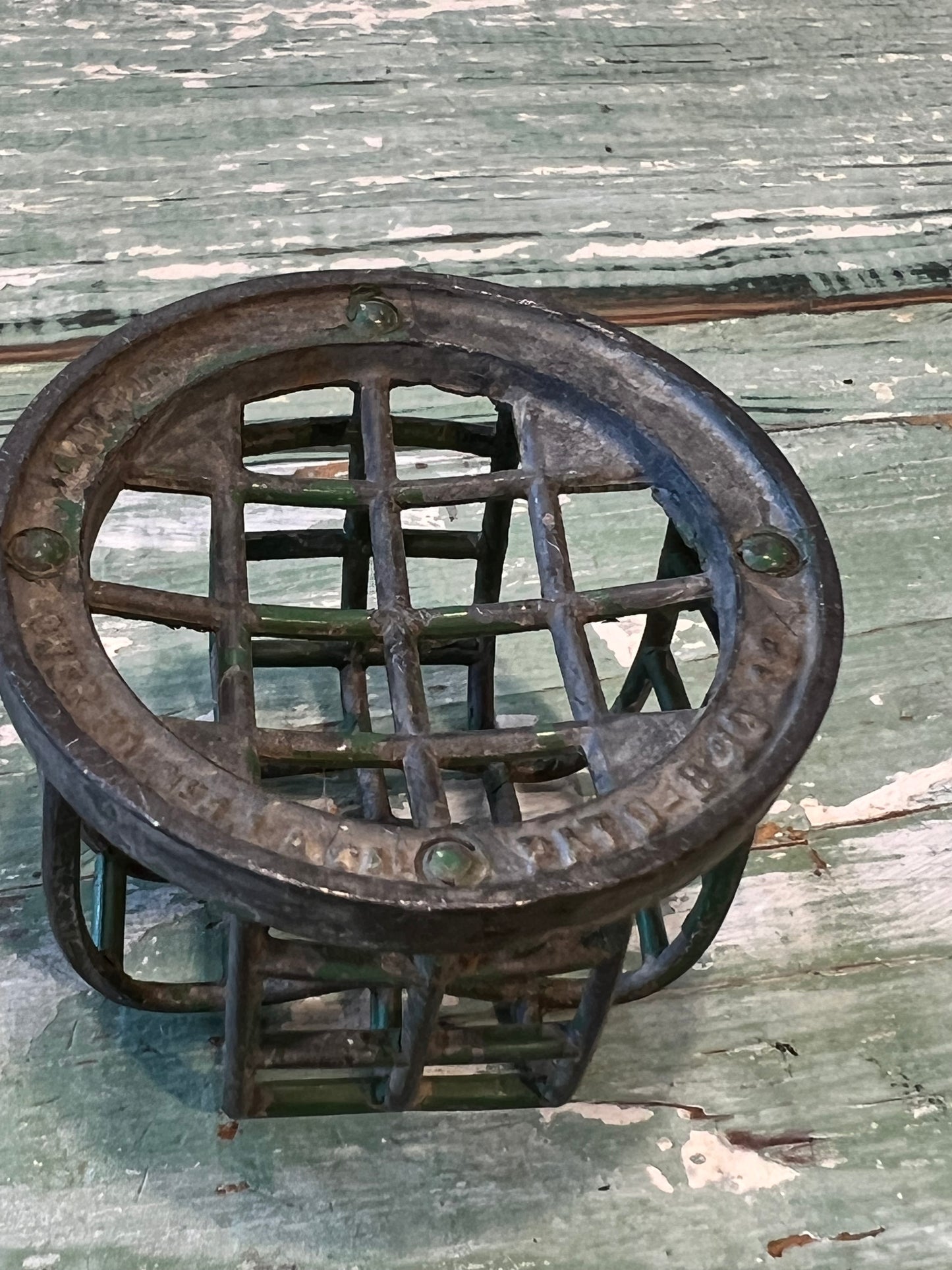 Small Vintage Metal Flower Frog