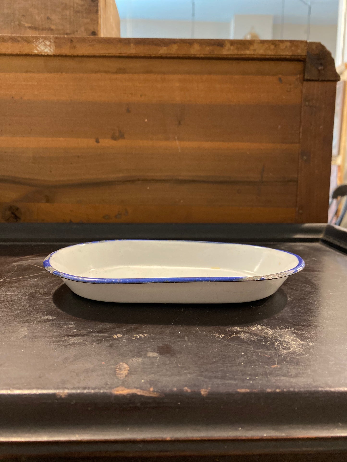 Vintage Swedish Enamel Dish