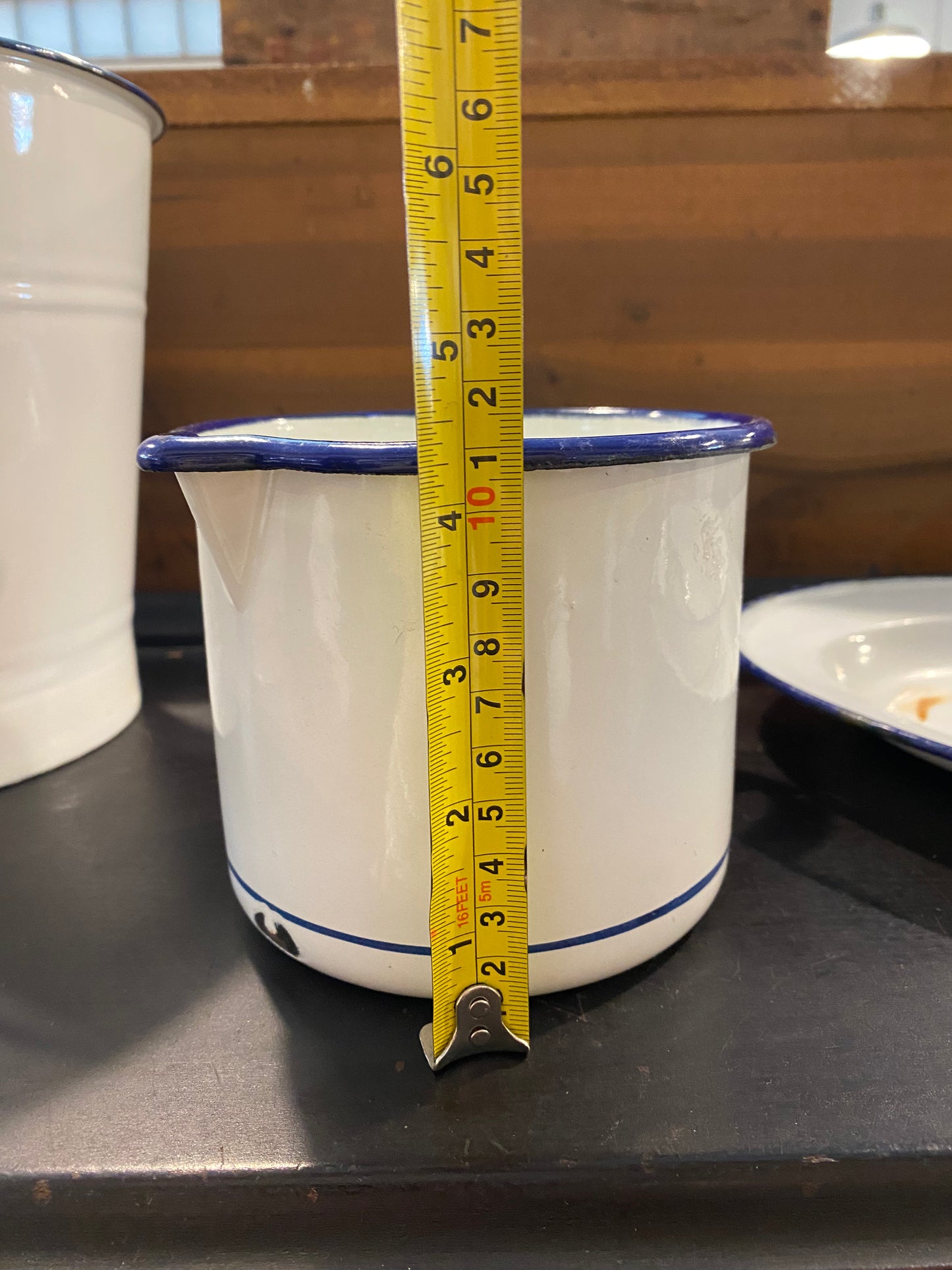 Vintage Swedish Enamel Measuring Cup