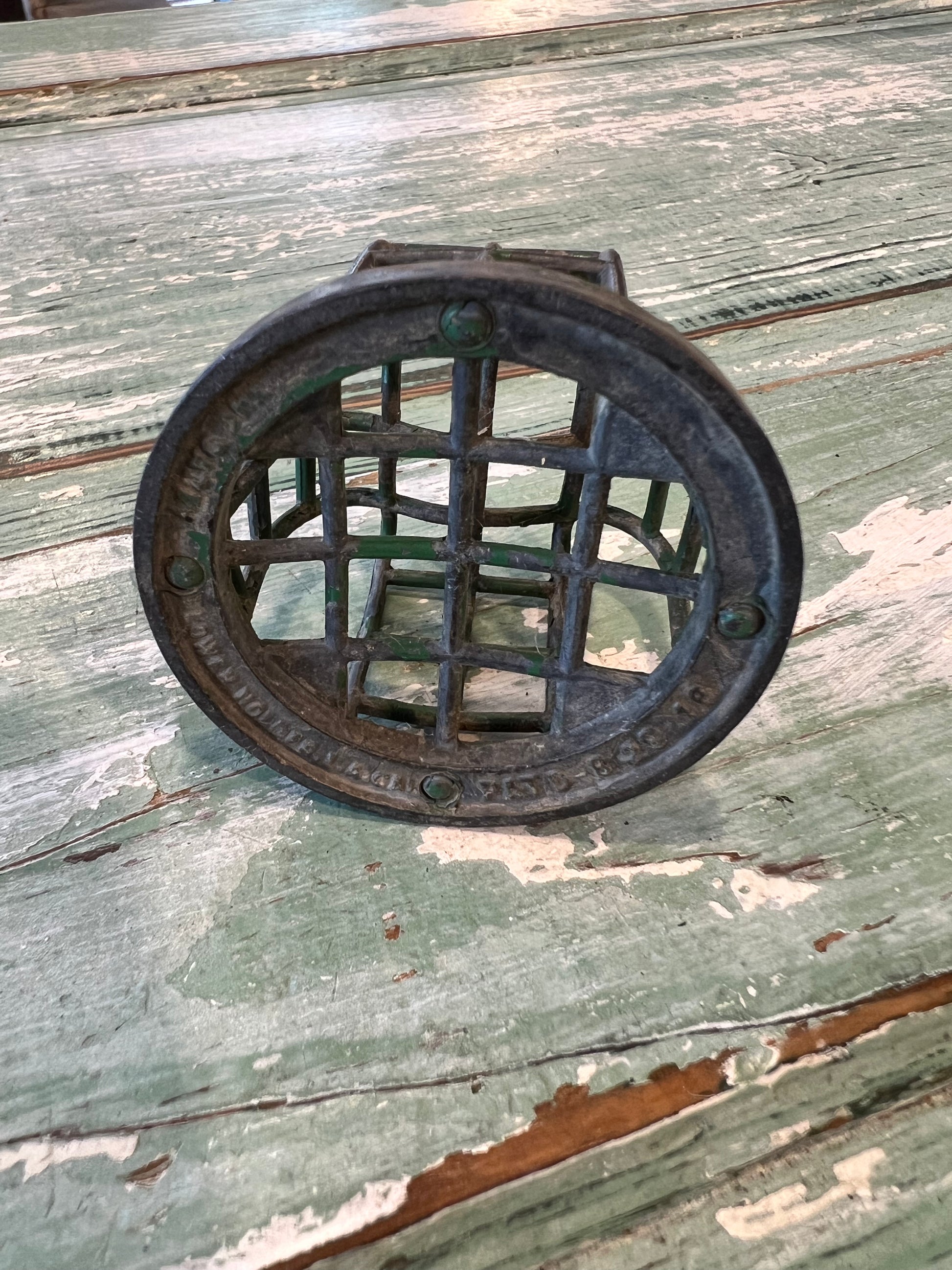 Small Vintage Metal Flower Frog