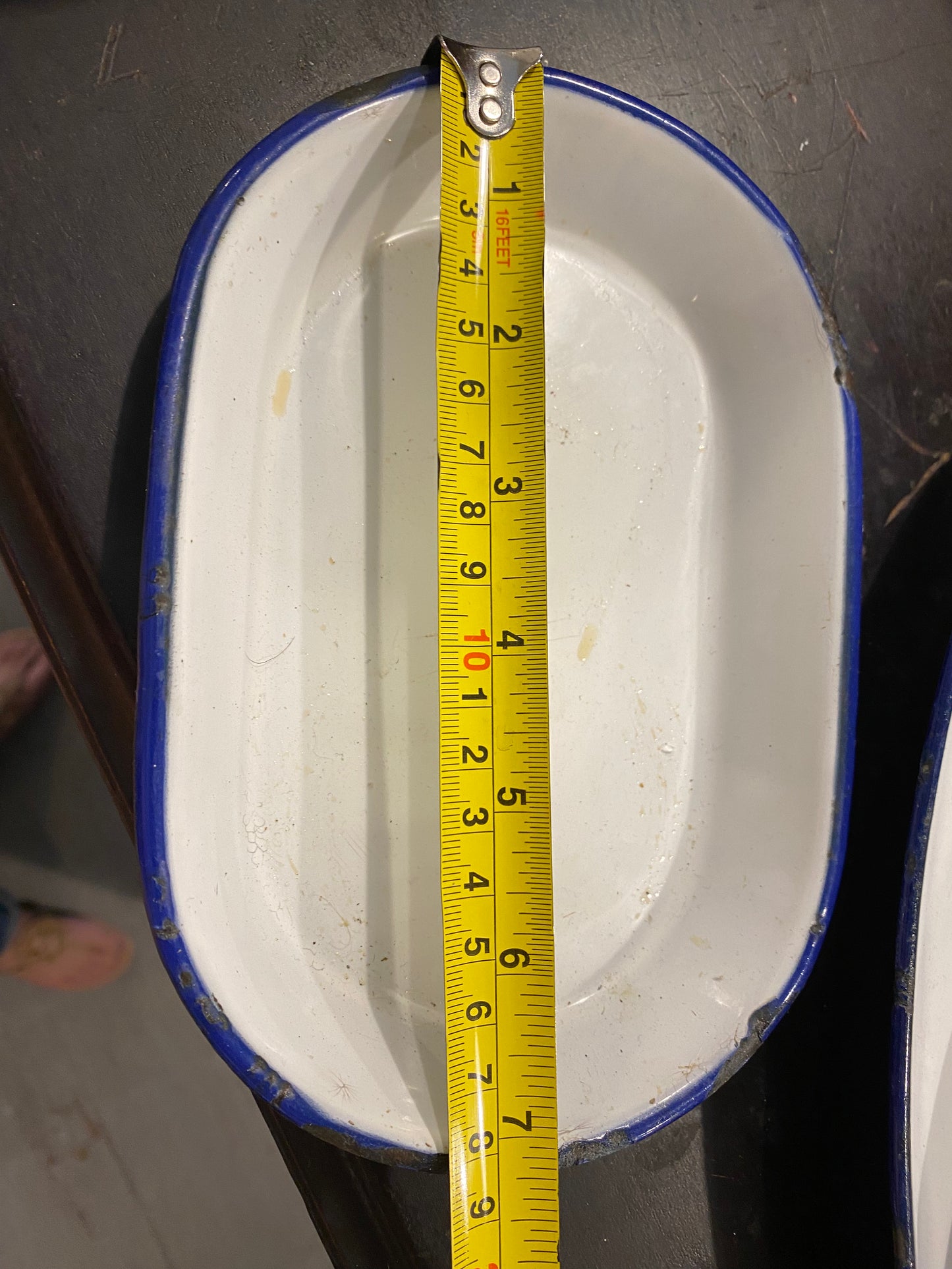 Vintage Swedish Enamel Dish