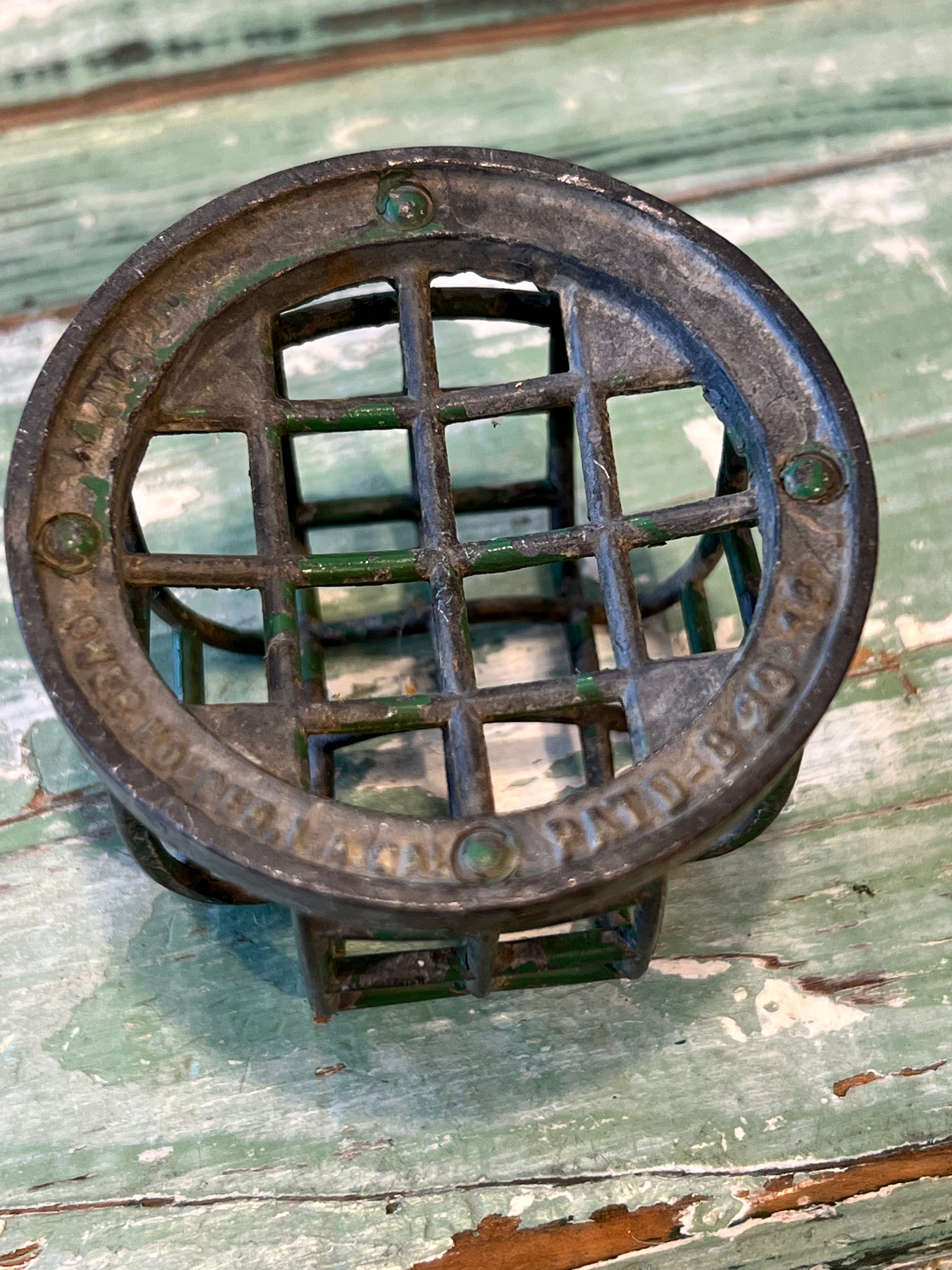 Small Vintage Metal Flower Frog