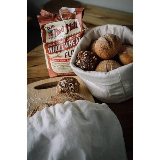Linen Bread Basket - The Mustard Seed Collection, The Seed